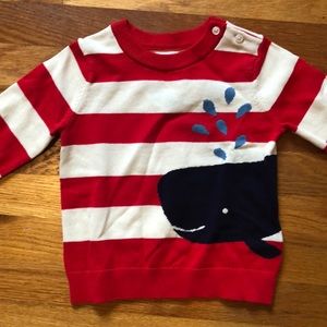 Baby GAP whale sweater NWOT